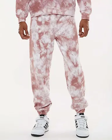 Dyenomite 973VR Dream Tie-Dyed Sweatpants Copper Crystal front view