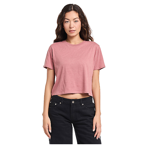 Smart Blanks 4003 WOMEN'S CROP TEE in Mauve htr front view
