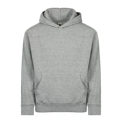 Smart Blanks 301 YOUTH PULLOVER HOODIE HEATHER GREY front view
