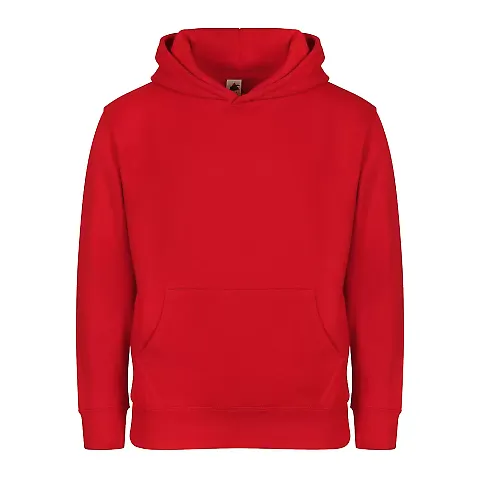 Smart Blanks 301 YOUTH PULLOVER HOODIE RED front view