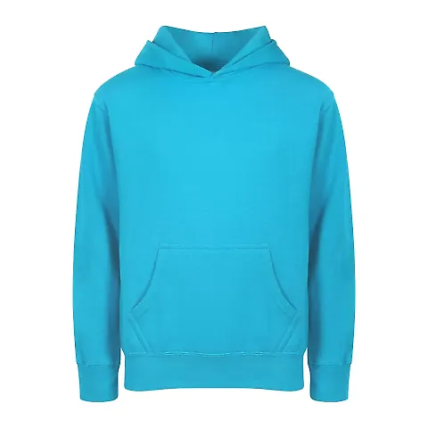 Smart Blanks 301 YOUTH PULLOVER HOODIE TURQUOISE front view