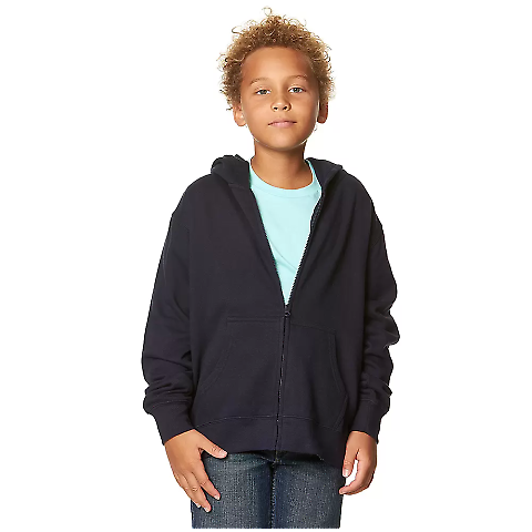 Smart Blanks 302 YOUTH ZIPPER HOODIE Navy - From $8.88