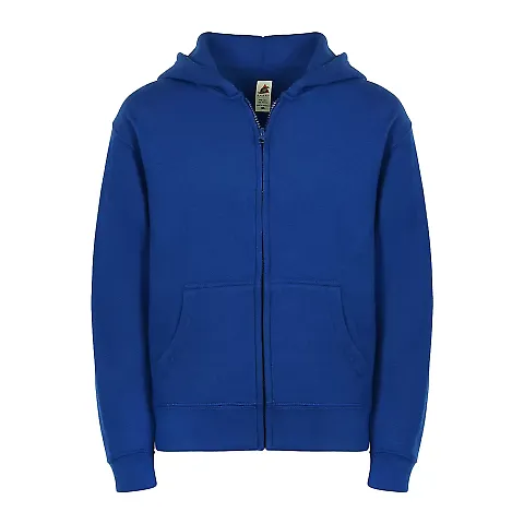 Smart Blanks 302 YOUTH ZIPPER HOODIE ROYAL front view
