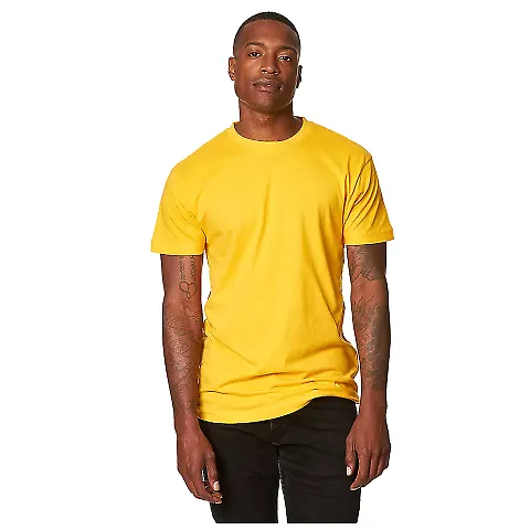 Smart Blanks 402 MEN'S PREMIUM SIDE-SEAM TEE in Gold front view