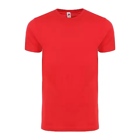 Smart Blanks 402 MEN'S PREMIUM SIDE-SEAM TEE in Red front view