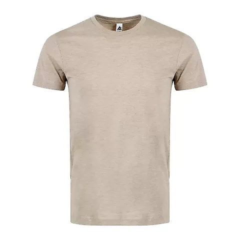 Smart Blanks 501 MEN'S VALUE TEE in Oatmeal htr front view