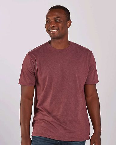Boxercraft BM2102 Tri-Blend T-Shirt in Maroon heather front view