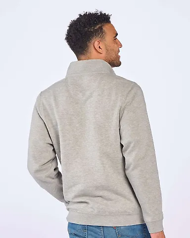 Boxercraft BM5202 Fleece Quarter-Zip Pullover Oxford Heather front view