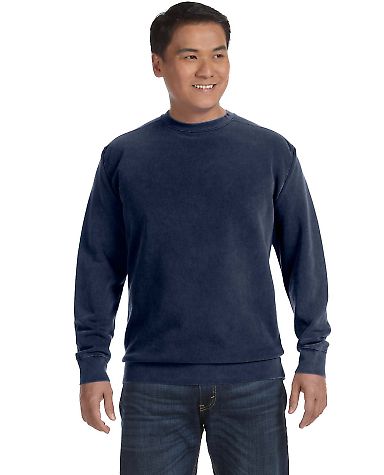 Comfort Colors T-Shirts  1566 Garment-Dyed Sweatsh in True navy front view