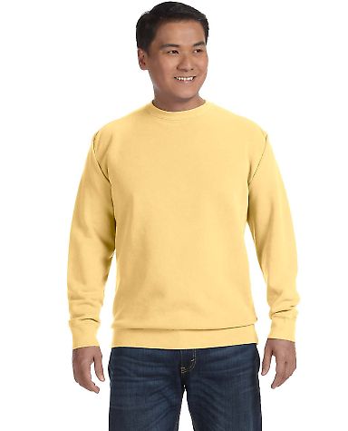 Comfort Colors T-Shirts  1566 Garment-Dyed Sweatsh in Butter front view