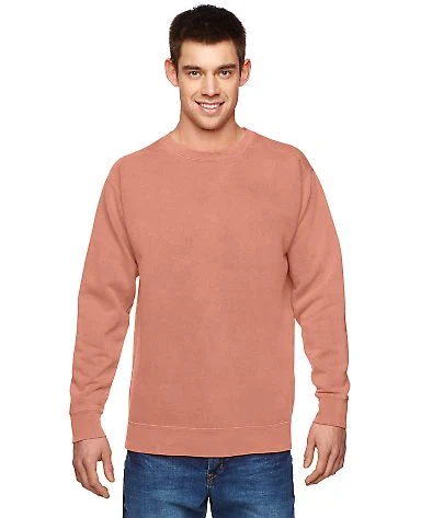 Comfort Colors T-Shirts  1566 Garment-Dyed Sweatsh in Terracotta front view