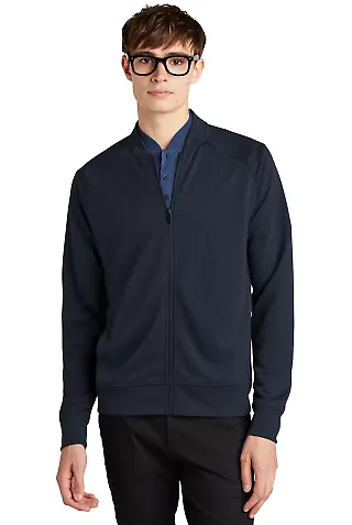 MERCER+METTLE MM3000 Double-Knit Bomber NightNavy front view