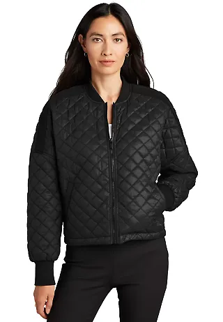 MERCER+METTLE MM7201    Women's Boxy Quilted Jacke DeepBlack front view