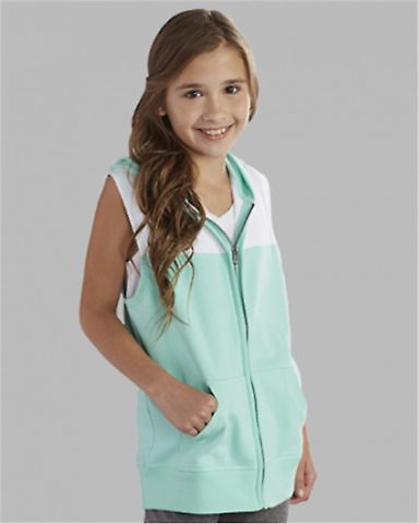 Boxercraft YV30 Youth Sleeveless Hoodie Catalog front view