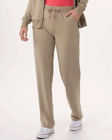 Boxercraft BW6601 Women's Dream Fleece Pants in Latte heather front view