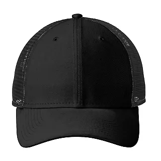 New Era NE208    Recycled Snapback Cap Black front view