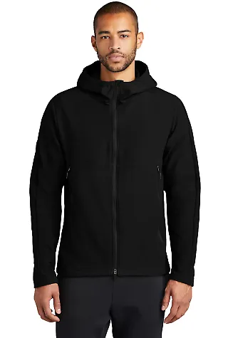Nike NKDR1543  Hooded Soft Shell Jacket Black front view