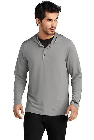 Ogio OG826 OGIO   Luuma Flex Hooded Henley PetrolGHt front view