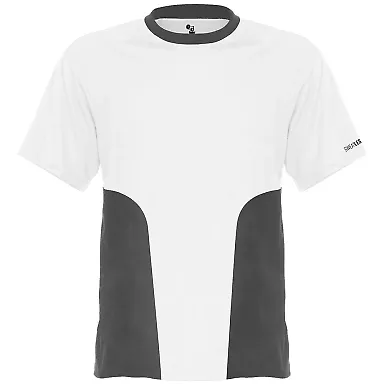 Badger Sportswear 4260 Sweatless T-Shirt in White/ graphite front view