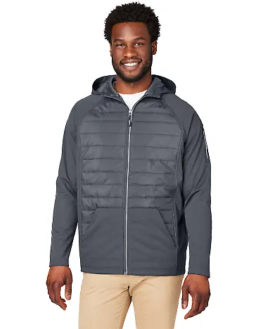 Core 365 CE808 Unisex Techno Lite Hybrid Hooded Ja CARBON front view