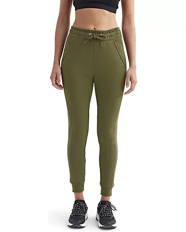 TriDri TD055 Ladies' Fitted Maria Jogger OLIVE front view