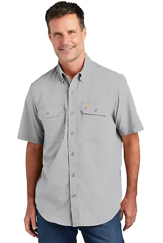 CARHARTT CT105292 Carhartt Force   Solid Short Sle Steel front view