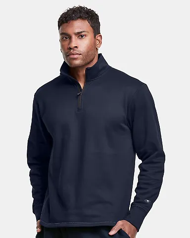 Champion Clothing CHP190 Sport Quarter-Zip Pullove Athletic Navy front view