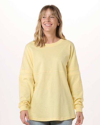 Boxercraft BW3514 Women's Pom Pom Long Sleeve Jers in Daffodil front view