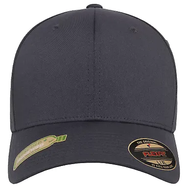 Yupoong-Flex Fit 6277R Sustainable Polyester Cap in Light charcoal front view