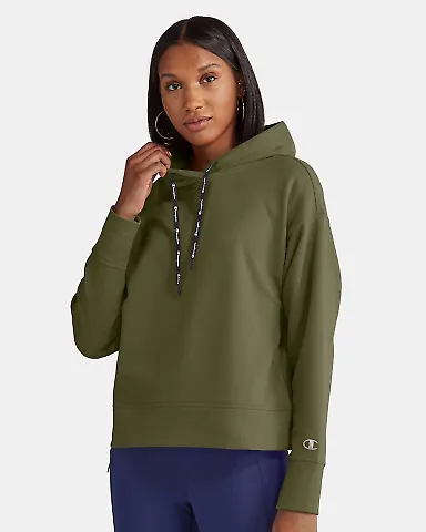 Champion Clothing CHP100 Women's Sport Hooded Swea Fresh Olive front view