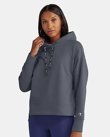 Champion Clothing CHP100 Women's Sport Hooded Swea Stealth front view