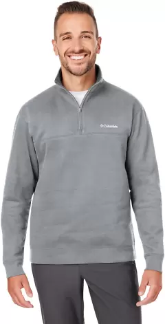 Columbia Sportswear 141162 Men's Hart Mountain Hal CHARCOAL HEATHER front view