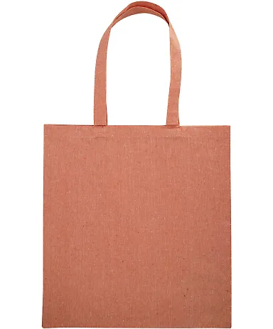Liberty Bags 8860R Nicole Recycled Cotton Canvas T HEATHER PEACH front view