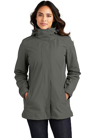 Port Authority Clothing L123 Port Authority Ladies in Stormgrey front view