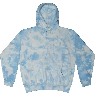 Tie-Dye 8790 Adult Unisex Crystal Wash Pullover Ho CRYSTL BABY BLUE front view