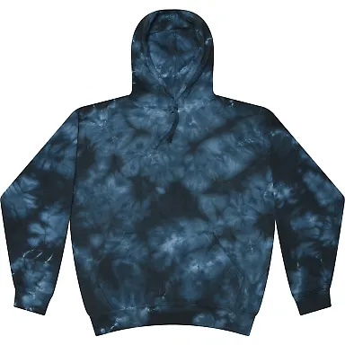 Tie-Dye 8790 Adult Unisex Crystal Wash Pullover Ho CRYSTAL NAVY front view