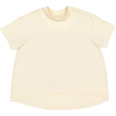 LA T 3519 Ladies' Hi-Lo T-Shirt NATURAL front view