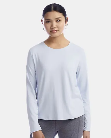Champion Clothing CHP140 Women's Sport Soft Touch  Collage Blue front view
