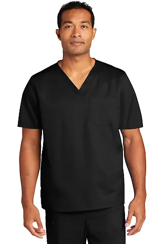 Wonder Wink WW3160 WonderWink Unisex WorkFlex Black front view