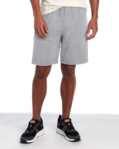 Jerzees 978MPR Nublend® Fleece Shorts in Athletic heather front view