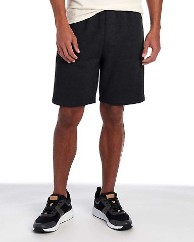 Jerzees 978MPR Nublend® Fleece Shorts in Black front view
