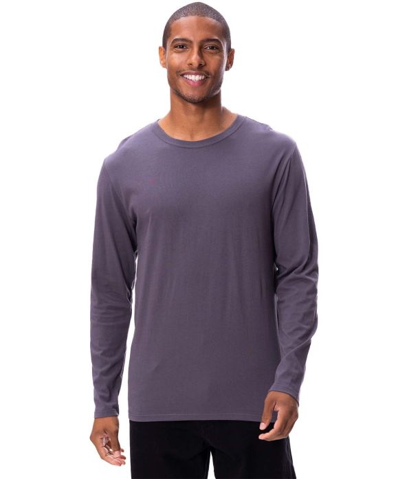 Threadfast Apparel 180LS Unisex Ultimate Long-Slee in Coal