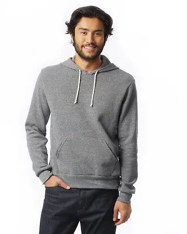 Alternative Apparel 9595F2 Pullover Hoodie ECO GREY front view