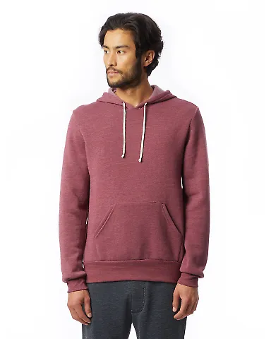 Alternative Apparel 9595F2 Pullover Hoodie ECO TRUE CURRANT front view