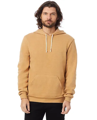 Alternative Apparel 9595F2 Pullover Hoodie ECO TRUE CAMEL front view