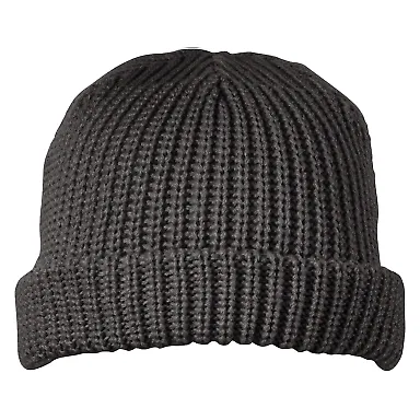 Big Accessories BA698 Dock Beanie CHARCOAL front view