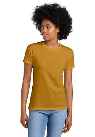 Next Level Apparel 6600 Ladies' Relaxed CVC T-Shir in Antique gold front view