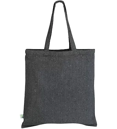 Q-Tees S800 Sustainable Canvas Bag in Dark grey front view