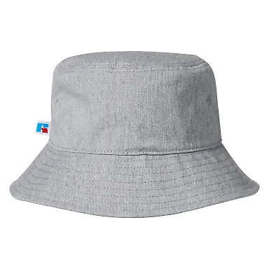 Russel Athletic UB88UHU Core Bucket Hat GREY HEATHER front view