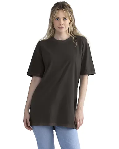 Next Level Apparel 3600SW Unisex Soft Wash T-Shirt in Wsh graphite blk front view